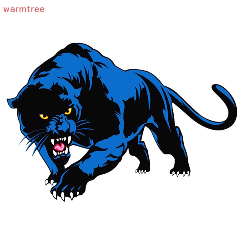 (warmtree) สติกเกอร์ ลายการ์ตูนสัตว์ เสือดํา 3D กันรอยขีดข่วน สําหรับติดตกแต่งรถยนต์