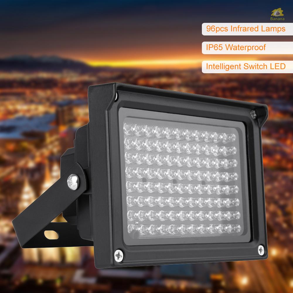 โคมไฟอินฟราเรด 96 LEDS IR มองเห็นกลางคืน กันน้ํา สําหรับกล้องวงจรปิด เพื่อความปลอดภัย