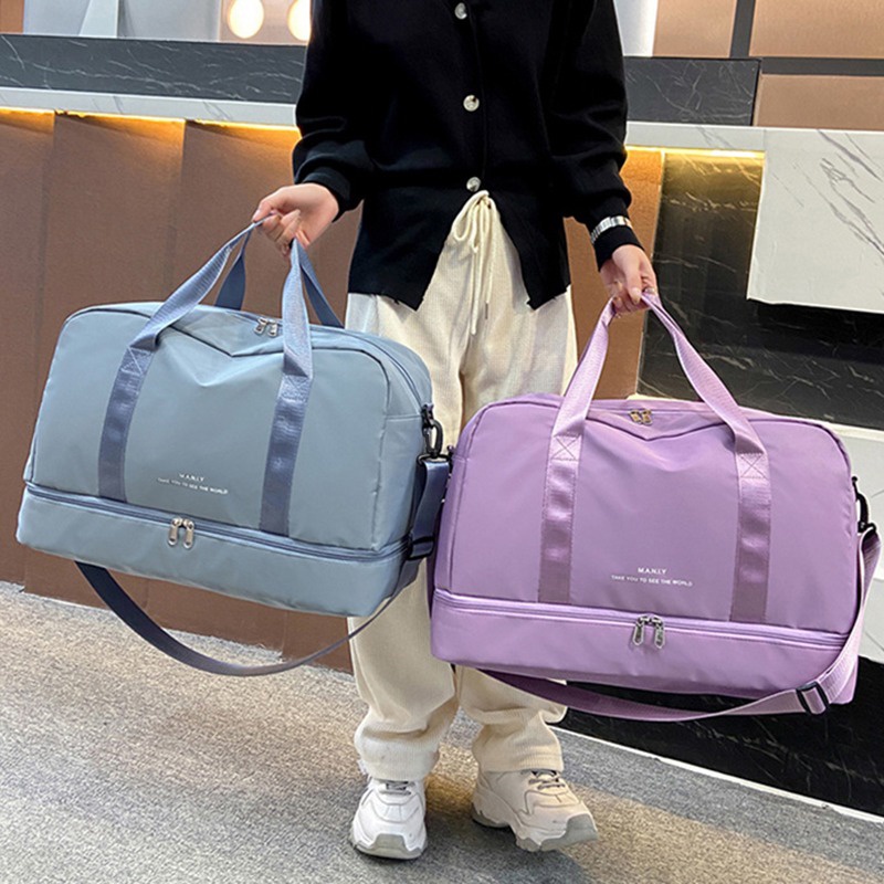 กระเป๋าเดินทางผู้หญิงกันน้ํา Weekender กระเป๋ากระเป๋าเดินทาง Hanbag กระเป๋าแฟชั่น Tote & Duffel กระเป๋า