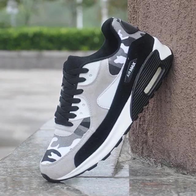 มาเลเซีย Nike Airmax 90 รองเท้ากีฬารองเท้าวิ่ง Kasut Running แนวโน้ม