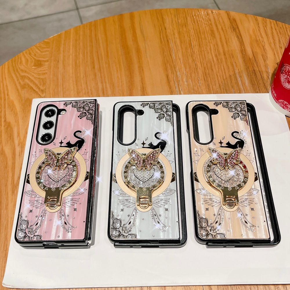 เคสโทรศัพท์มือถือ กันกระแทก พร้อมแหวนขาตั้ง สําหรับ Samsung Galaxy Z Fold 5 Z Fold 4 Z Fold5 Z Fold 5 Z Fold 4
