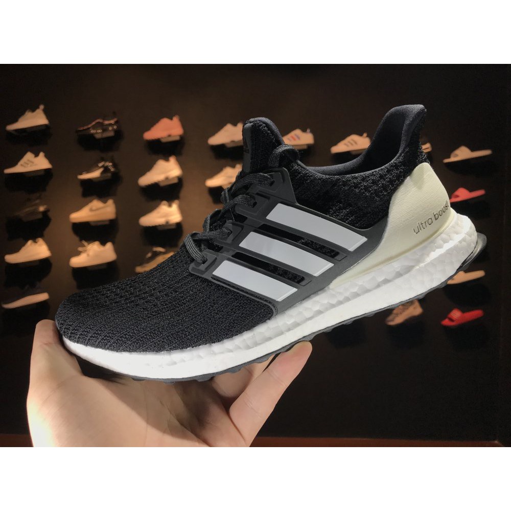 Original Adidas Black Ultra Boost 4.0 Knitted Shoes For Men