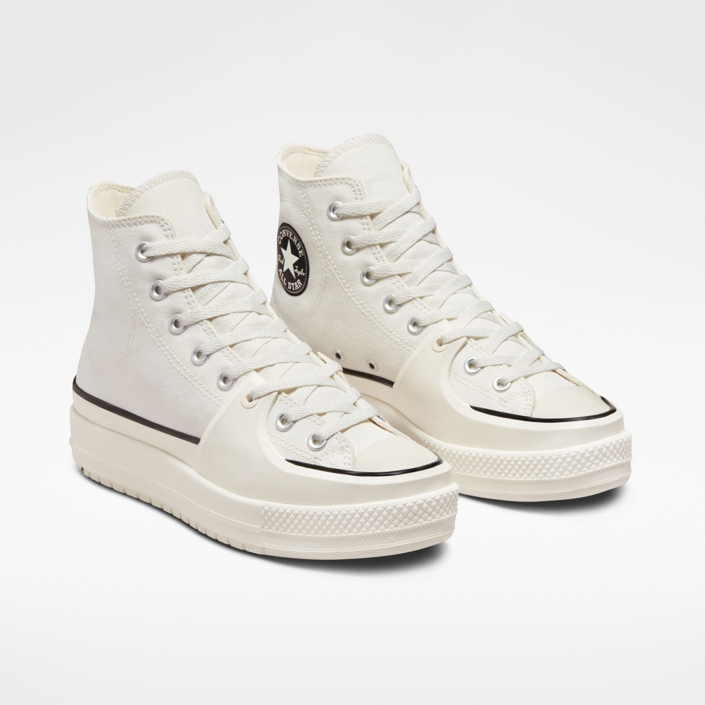 Converse ผ้าใบ Chuck Taylor All Star Construct Hi | Cream/Black/Grey (3สี) รองเท้า new