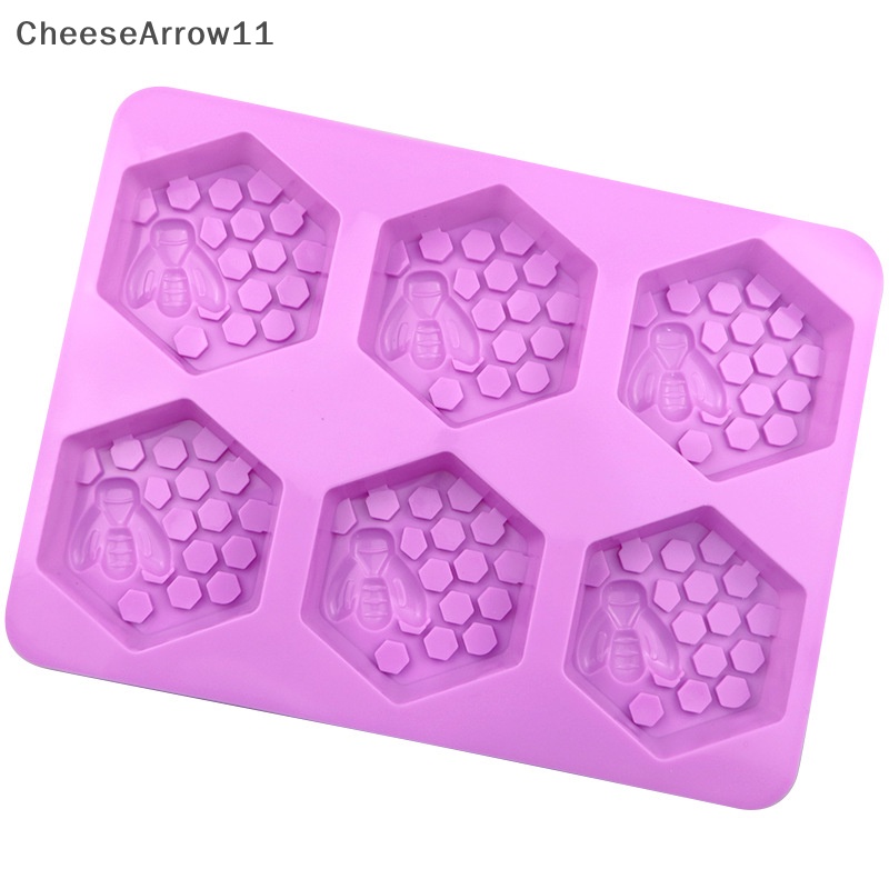 Che แม่พิมพ์ซิลิโคน รูปผึ้ง 3D สําหรับทําสบู่ เค้ก แฮนด์เมด DIY 6 ชิ้น - รูปที่ 3