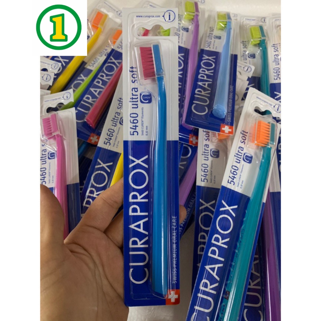 ของแท้ สี 21-40 แปรงสีฟัน Curaprox - 5460 Ultra Soft