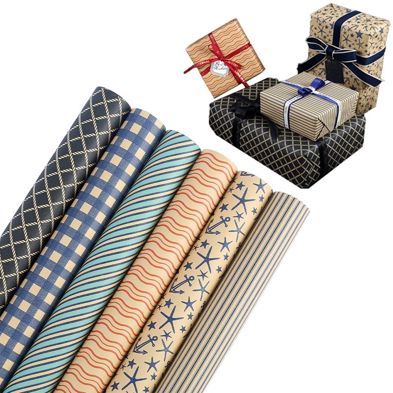 กระดาษห่อของขวัญ วันวาเลนไทน์ พิมพ์ลายโรแมนติก สําหรับผู้ชาย