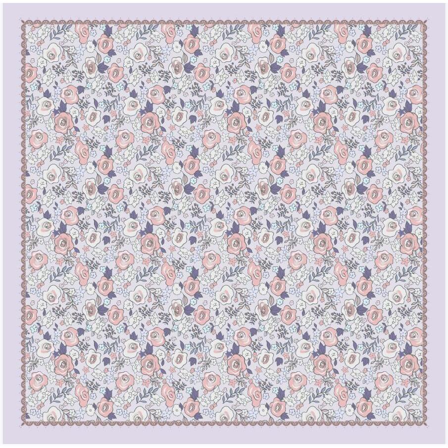 ผ้าฝ้าย VOILE FIELD 45 ผ้าคลุมฮิญาบ ทรงสี่เหลี่ยม พิมพ์ลาย ราคาถูก