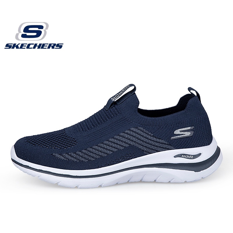 Skechers_ GOWALK ArchFit ใหม่ รองเท้ากีฬา รองเท้าวิ่งจ๊อกกิ้ง พื้นหนา ขนาดใหญ่พิเศษ น้ําหนักเบาพิเศษ ทนต่อการสึกหรอ สําหรับผู้ชาย และผู้หญิง