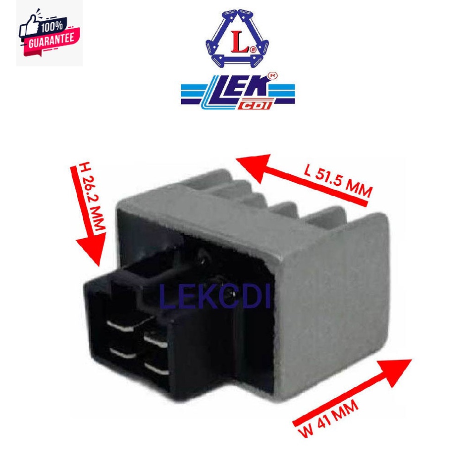 แผ่นชาร์จ เรกูเรเตอร์ Regulator KSR 110 ตาเหลี่ยม รุ่นแรก LEK CDI