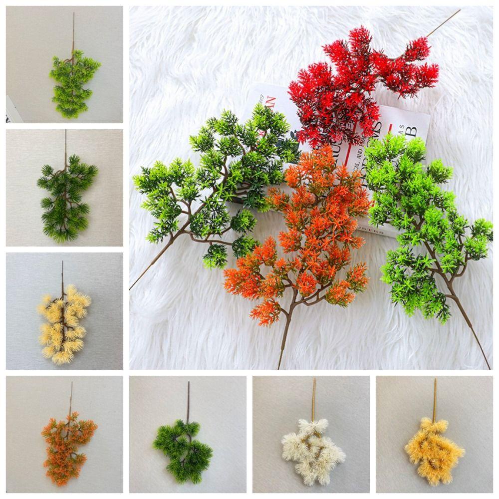 มหาสมุทรแผนที่ สาขาสนจําลอง, ต้นสนประดิษฐ์ที่ทําด้วยมือที่สมจริงสาขาสีเขียว, พลาสติกสร้างสรรค์สีเขียวใบสนปลอมสวน - รูปที่ 7