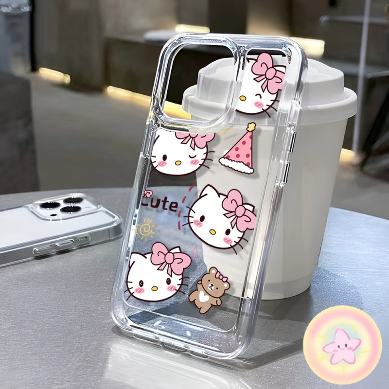 เฮลโลคิตตี้น่ารัก เคส OPPO A57 A77s A78 A79 5G A98 Reno 7 8 8Z 8T 10 Find X5 Pro realme  8 9i 10T 11