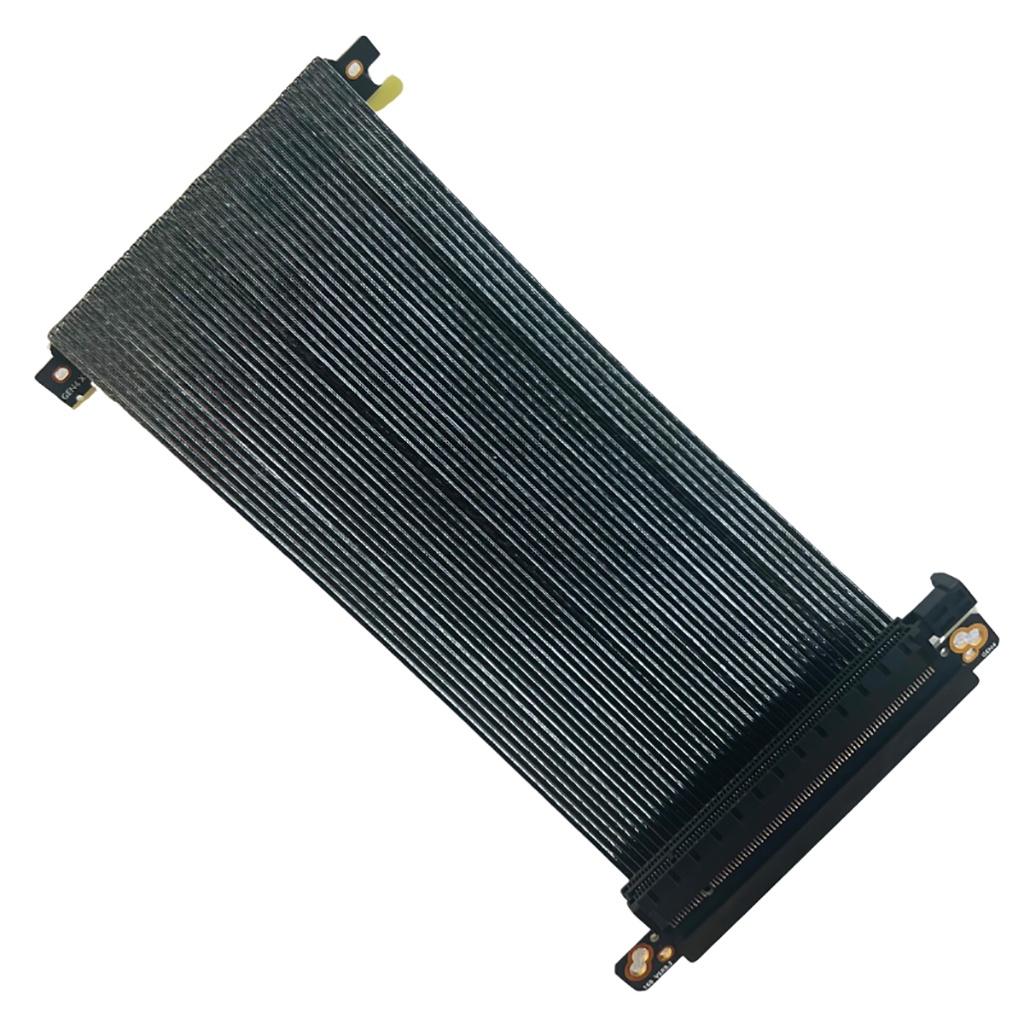 JMT PCI-E 4.0 X16 Riser สายยืดหยุ่นคู่ย้อนกลับกราฟิกการ์ดสายไฟ Silver-plated PCI-E Gen4 สําหรับ ITX แชสซี
