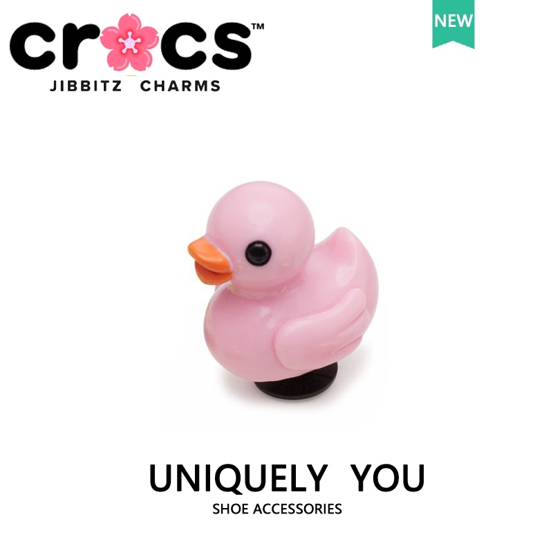 JIBBITZ Crocs charms ตัวติดรองเท้า เป็ด3Dเพชร ตัวติดรองเท้า Crocs