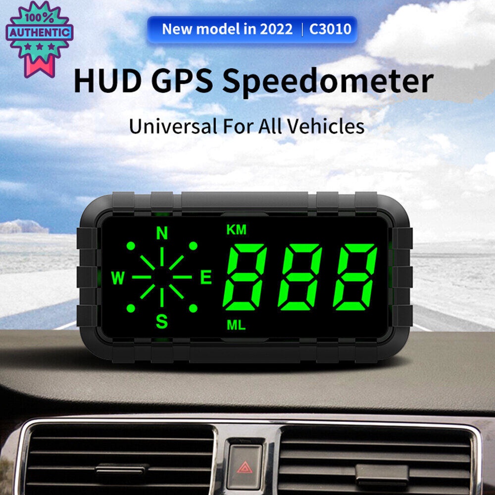 ส่งจากไทยC3010 GPS HUD ไมล์วัดความเร็วดิจิตอล จอแสดงความเร็ว มาตรวัดความเร็ว เข็มทิศ เตือนเร่ง สำหรัรถรรทุก รถยนต์ รถจัก