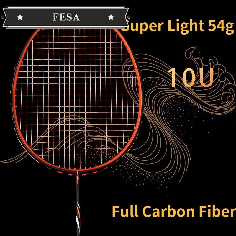 Gy ไม้แบดมินตัน คาร์บอนไฟเบอร์ น้ําหนักเบา 10U 54g T800 24-30LBS