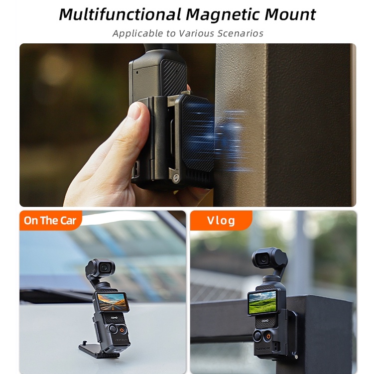 Sunnylife Osmo Pocket 3 ฐานแม่เหล็ก ปรับมุมได้ อเนกประสงค์