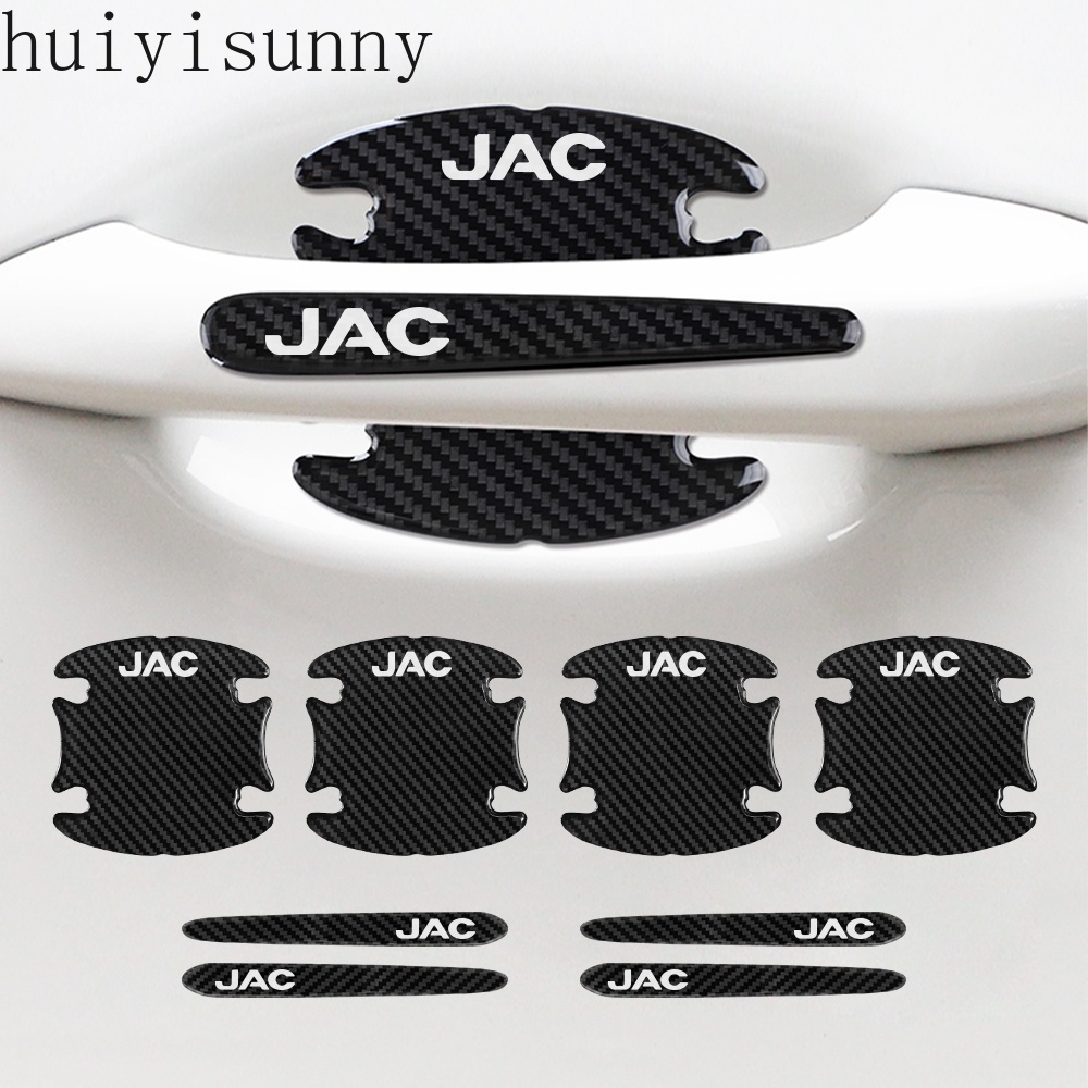 Hys รถ Anti-Collision Strip มือจับประตูชามสติกเกอร์คาร์บอนไฟเบอร์สําหรับ JAC S2 J3 JS2 S3 J2 S5 T8 R