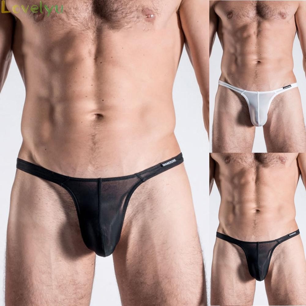 Underwear Mens Pouch Rise See Sexy T Waist Bulge G-string G-strings Low