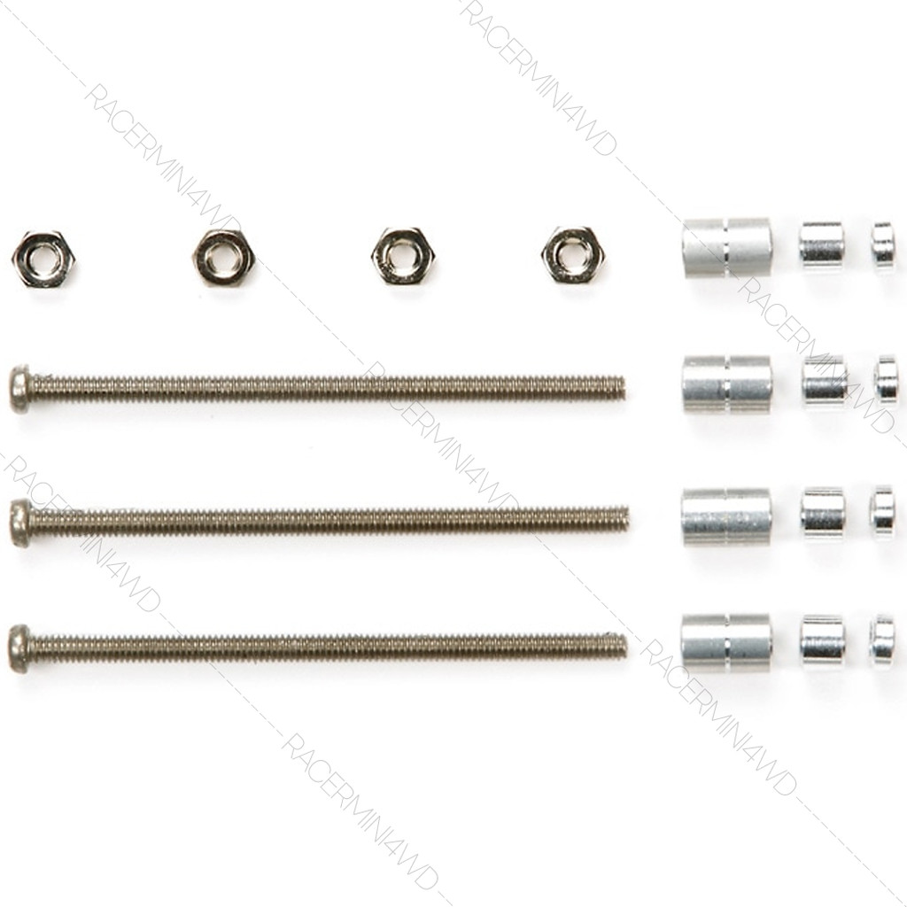 TAMIYA 15407 Mini 4WD Stainless Steel Screw Set D (40mm)