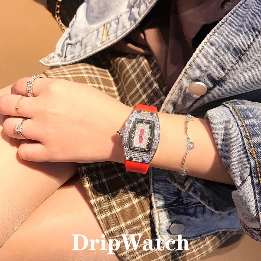 Ghftd Richard RM07-01 Red Lips Gypsophila Ladies Quartz Watch Niche Light Luxury High-End Diamond Wa