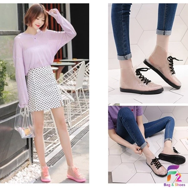 รองเท้ายางนิ่ม กันน้ำ กันลื่น รัดส้น ไซส์ 35-39 thumbnail 4