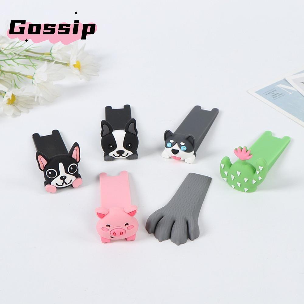 Gossip ที่กั้นประตู, ซิลิโคนนํากลับมาใช้ใหม่บล็อกลิ่มประตู, ตัวหยุดประตูป้องกันการชน Shock Absorbent Home Door Handle Stopper