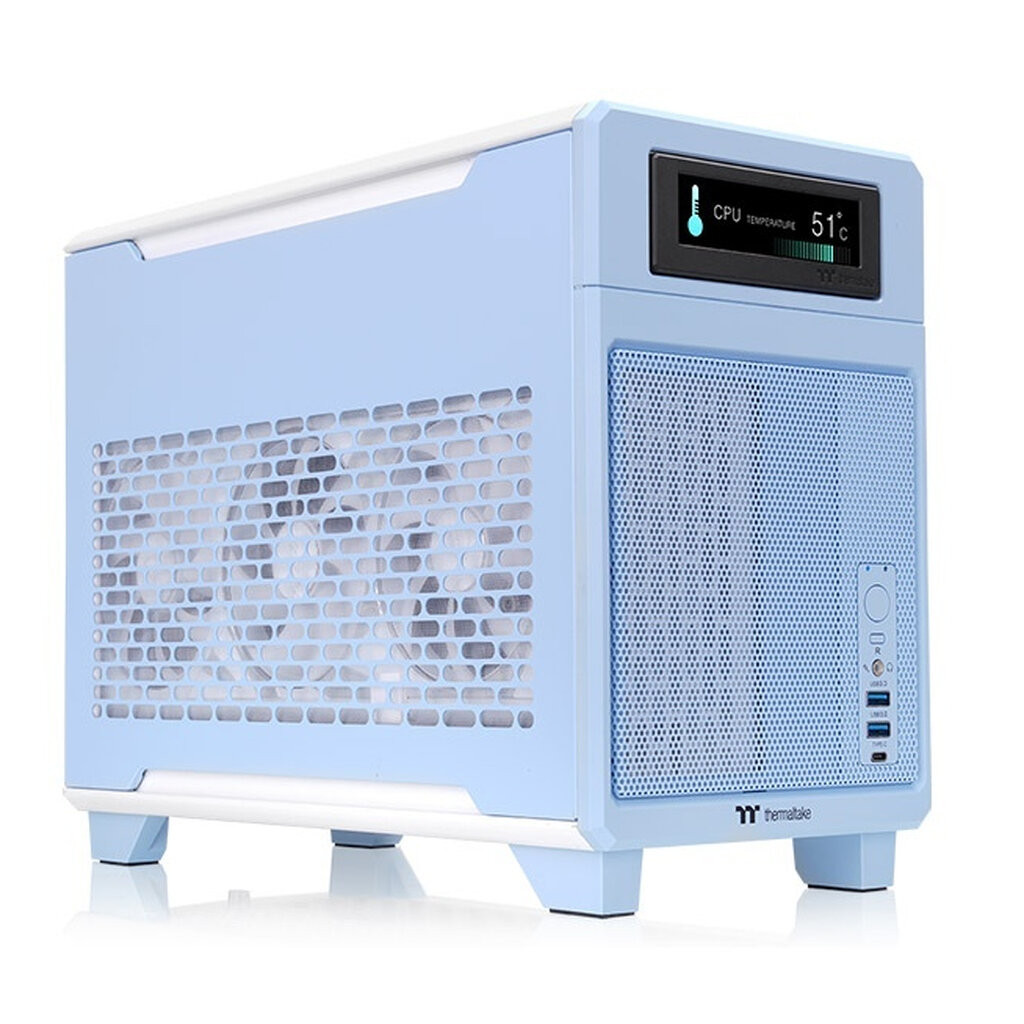 CASE THERMALTAKE TR100 HYDRANGEA BLUE MINI : CA-11A-00SFNN-00