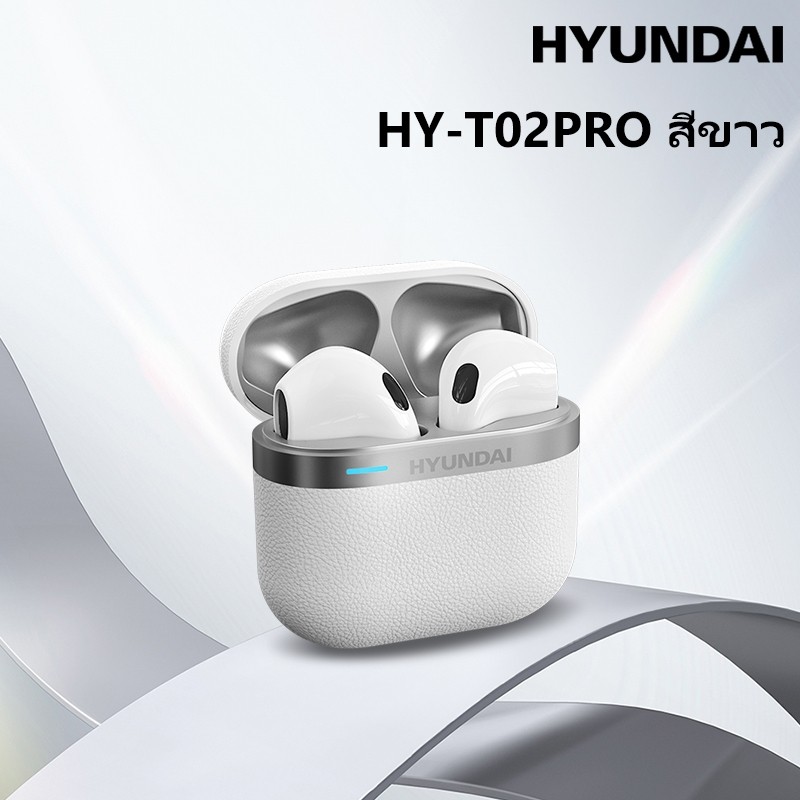 เสียงเพราะ Lenovo Hyundai HY-T02 PRO หูฟังไร้สายบลูทูธหูฟัง IPX5 กันน้ําอัจฉริยะตัดเสียงรบกวนคุณภาพเ
