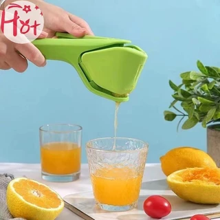 Ge Lemon Squeezer ความพยายามมือ Citrus กดพลาสติกเกรดอาหารคู่มือ Juicer Squeezer สําหรับ Lemon Lime Cirtus สีส้มสแควร์