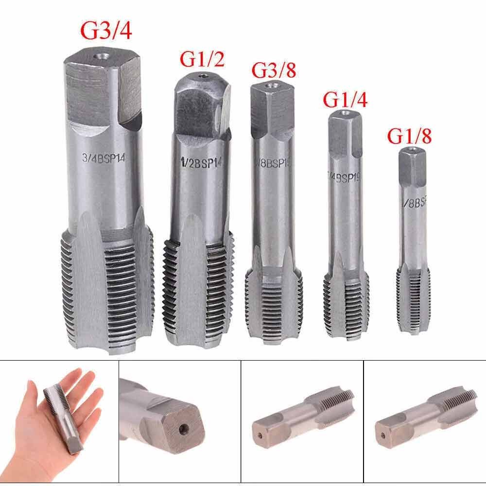 G1/8 1/4 3/8 1/2 3/4 HSS Taper Pipe Tap BSP Metal Screw Thread Cutting Tool Nice 1x Taper Pipe Tap