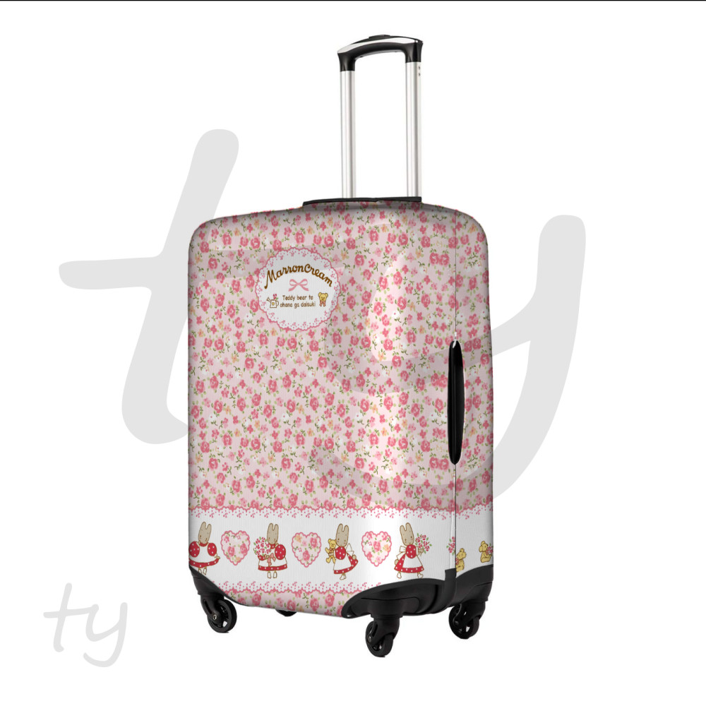 SANRIO In Stocksanrio Marron Cream กระเป๋าเดินทางป้องกันยืดหยุ่นป้องกันล้างทําความสะอาดได้กระเป๋าเดินทางเหมาะสําหรับ 18-32 นิ้ว(4 ขนาด)