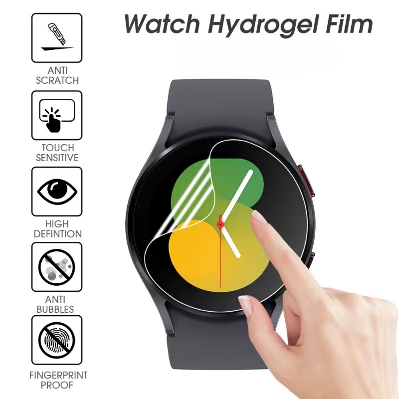 ฟิล์มไฮโดรเจลกันรอยสําหรับ Samsung Gear Galaxy Watch Fit 7/6/5/4/3/Classic/Pro/Ultra/FE/Active 2/S4/