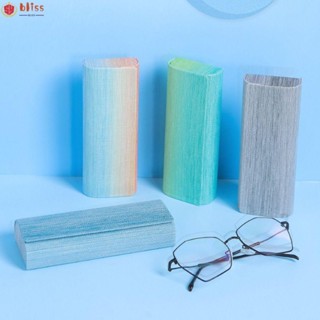 Blliss Spectacle กล่องแว่นตาโลหะ สีรุ้ง หนัง PU แบบพกพา สําหรับผู้ชาย