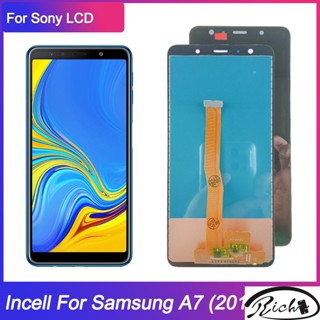 หน้าจอสัมผัส lcd สําหรับ Samsung A7 2018 A750 SM-A750F A7 2018 A750FN