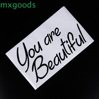 Mxgoods สติกเกอร์ติดผนัง แฟชั่นคําคม บ้าน