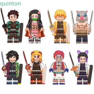 Quinton โมเดลบล็อกตัวต่อ รูป Demon Slayer ขนาดเล็ก ของเล่นสําหรับเด็ก