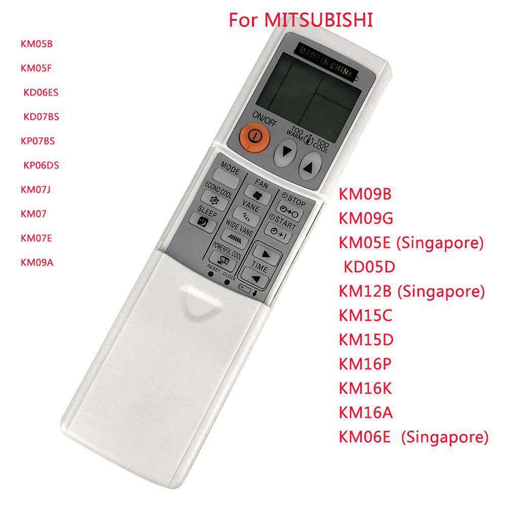 Mitsubishi Aircon รีโมทคอนโทรล Mitsubishi Remote KM05E KM06E KM09G KD05D SG10 MPj9 MSY-GE10VA KM09E 
