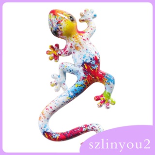 [szlinyou2] รูปปั้นตุ๊กแกเรซิ่น สไตล์โมเดิร์น สําหรับตกแต่งผนังบ้าน ห้องนั่งเล่น ปาร์ตี้วันเกิด DIY