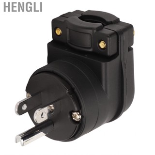 Hengli Audio Power Connector HiFi Elbow Pure Copper Rhodium Plated AC