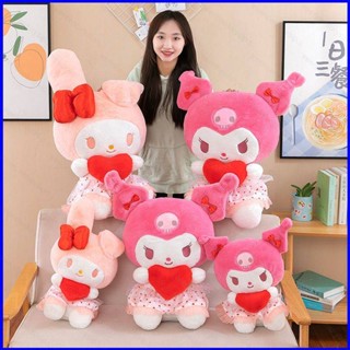 Gp1 หมอนตุ๊กตานุ่ม รูปการ์ตูน Sanrio Pink Kuromi Melody สีชมพู ขนาด 50 ซม. ของขวัญ สําหรับตกแต่งบ้าน PG1