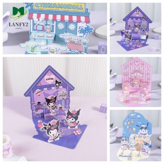 Alanfy สติกเกอร์กระดาษ ลายอนิเมะ Melody kuromi 3D DIY สําหรับตกแต่ง