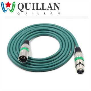 Quillan XLR สายเคเบิล ตัวผู้ เป็นตัวเมีย สําหรับเครื่องขยายเสียงไมโครโฟน Canon