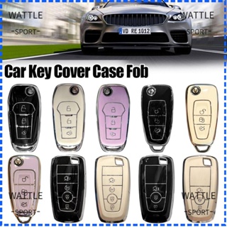 Wattle เคสกุญแจรีโมตรถยนต์ TPU แบบนิ่ม สําหรับ Ford Everest Ranger C-Max S-Max Focus Galaxy Mondeotransit