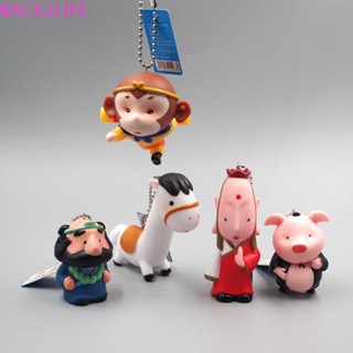 Back2life พวงกุญแจ จี้ตุ๊กตาอนิเมะ Sha Monk Journey To The West Tang Monk Monkey king Piggie น่ารัก