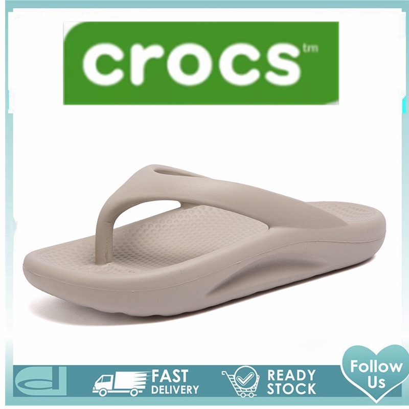รองเท้าแตะผู้ชายรองเท้าแตะชายหาดรองเท้าแตะชายหาดผู้ชาย * Crocs_Slides man flip fitflop ผู้ชายขนาดใหญ่ 45 46 รองเท้า