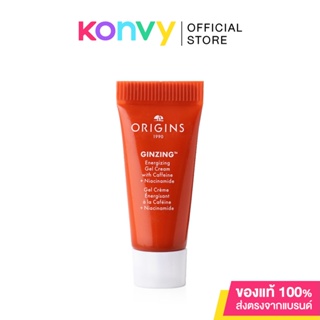 Origins Ginzing Energizing Gel Cream with Caffeine + Niacinamide 5ml ออริจินส์ มอยส์เจอร์ไรเซอร์เนื้อบางเบาในรูปแบบเจล ปลุกผิวให้กระจ่างใส ชุ่มชื้น.