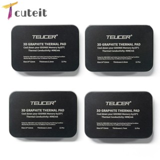 Tcuteit แผ่นหน่วยความจํา 3D 40W/m.k 3090/3080 GDDR 6X VRAM 12 ชิ้น