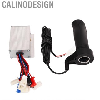 Calinodesign 12V 250W 3/8 Wire Brushed Speed Controller  Long Line Throttle Grip Set for Electric Bike Tricycle