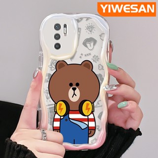 เคสโทรศัพท์มือถือใส แบบนิ่ม ลายการ์ตูนหมี กันกระแทก สําหรับ Xiaomi POCO M3 Pro 4G M3 Pro 5G Redmi Note 10 5G Note 10T Note 10 Pro Max