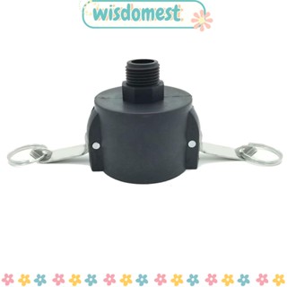 Wisdomest อะแดปเตอร์ท่อระบายน้ํา IBC สีดํา สําหรับเชื่อมต่อท่อน้ําในสวน